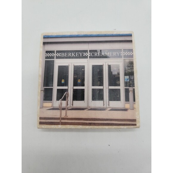 Penn State University Set of 4 Stone Drink Coasters PSU State College 4 Scenes - Picture 3 of 9